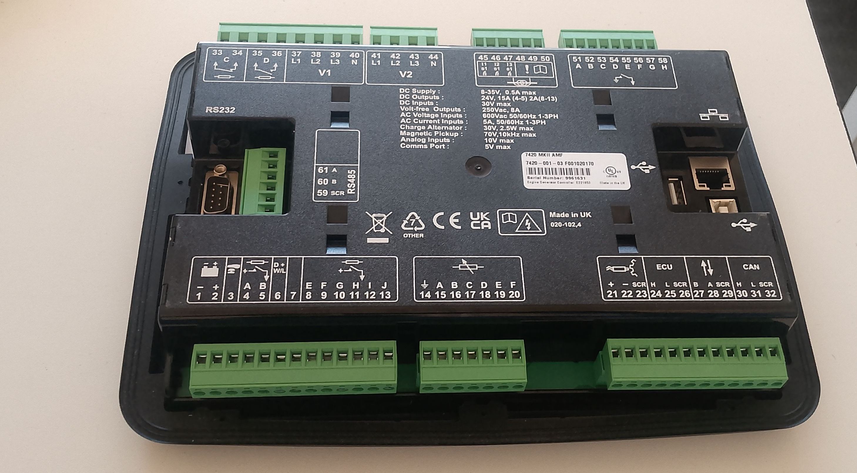 Control panel 